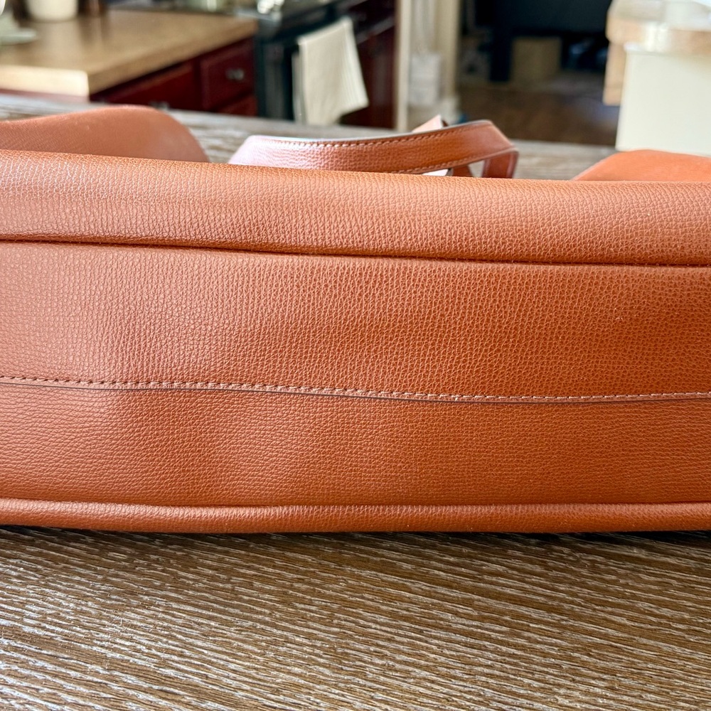 Fossil Large Leather Tote in Cognac Brown - Picture 4 of 14
